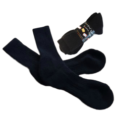 Possum Merino Boot Socks - Black