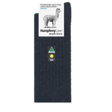 Alpaca Wool Blend Health Socks - Charcoal