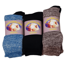 Australian Made Merino Wool Socks - 3 Pack, Size 2-8
