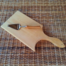Huon Pine Serving Board with Cheese Slicer