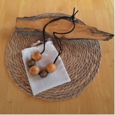 Wooden Bead Necklace - Huon Pine and Sassafras