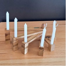 Sassafras Timber Folding Candle Holder